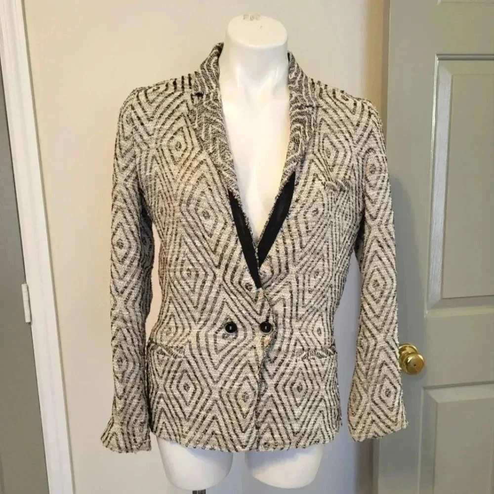 Giada Forte Italy-Estate 2015 Woven Linen Cotton Blend Business Casual Blazer(S)
